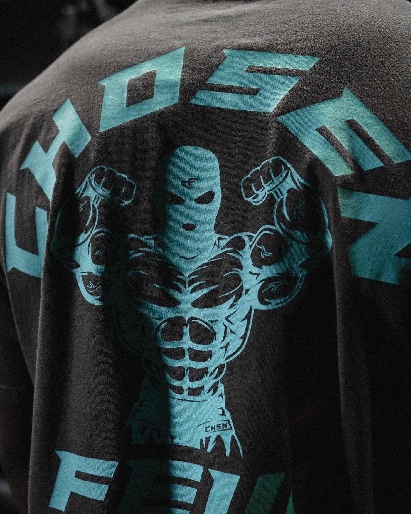 G Gym Tee - Vintage Black & Tiffany Blue