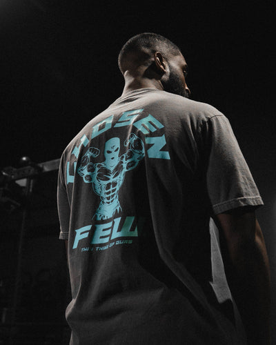 G Gym Tee - Vintage Black & Tiffany Blue