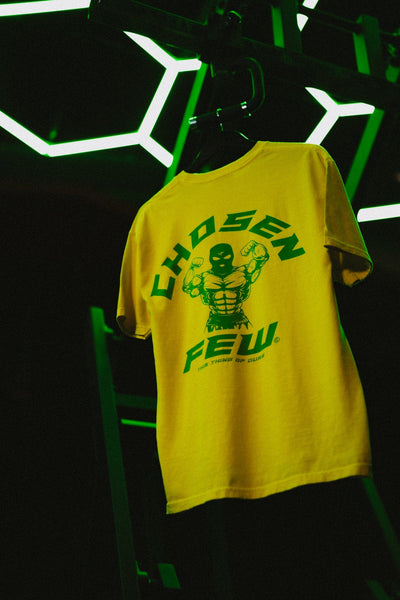 G Gym Tee - "Favela Edition" Vintage Yellow & Green