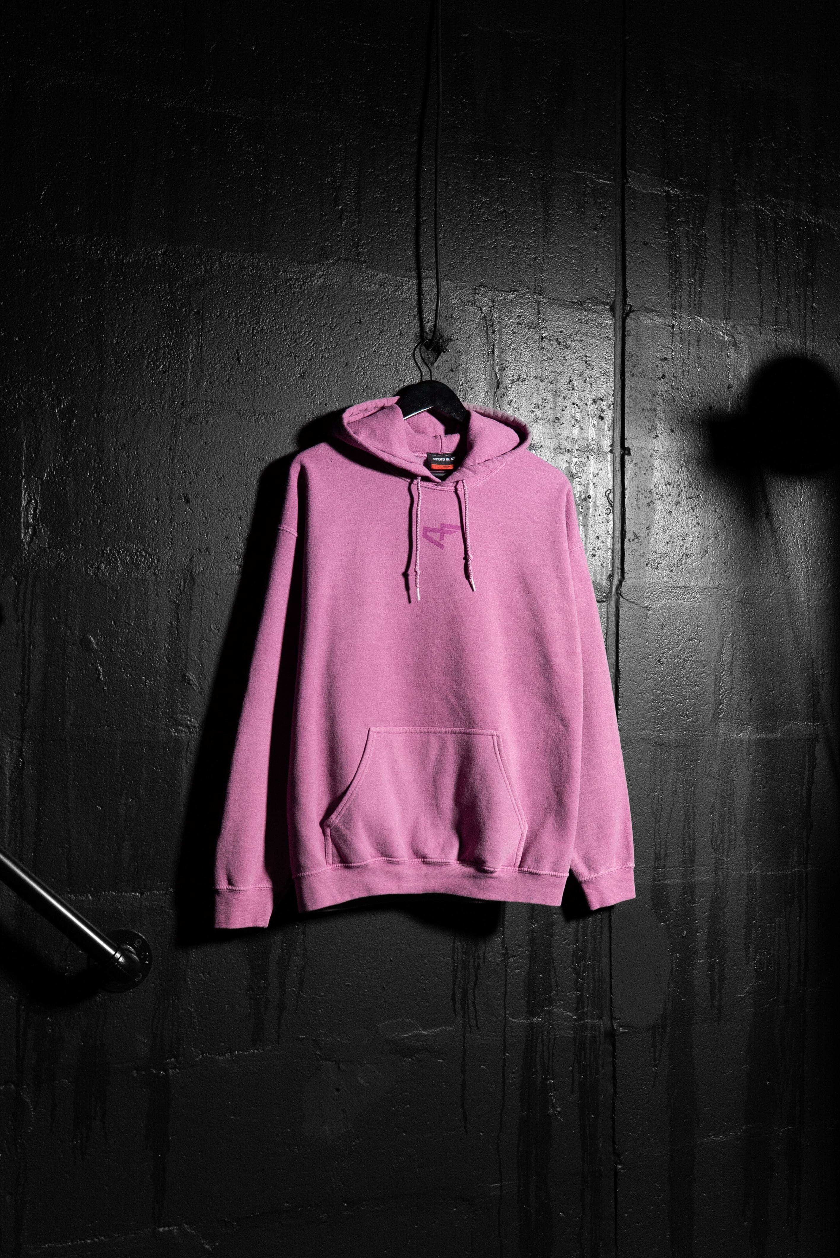 G Gym - Vintage Hoodie - 11:59 Pink-thumbmail-4