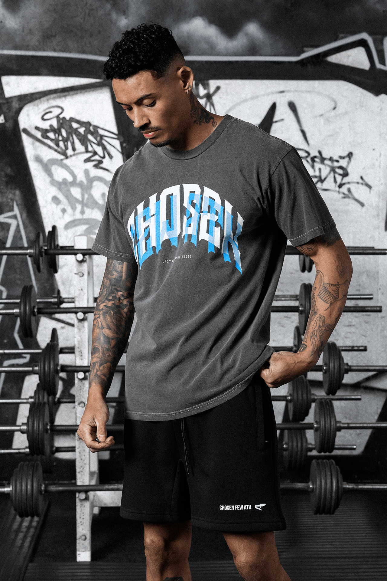 Dying Breed Vintage Tee - Black & Blue