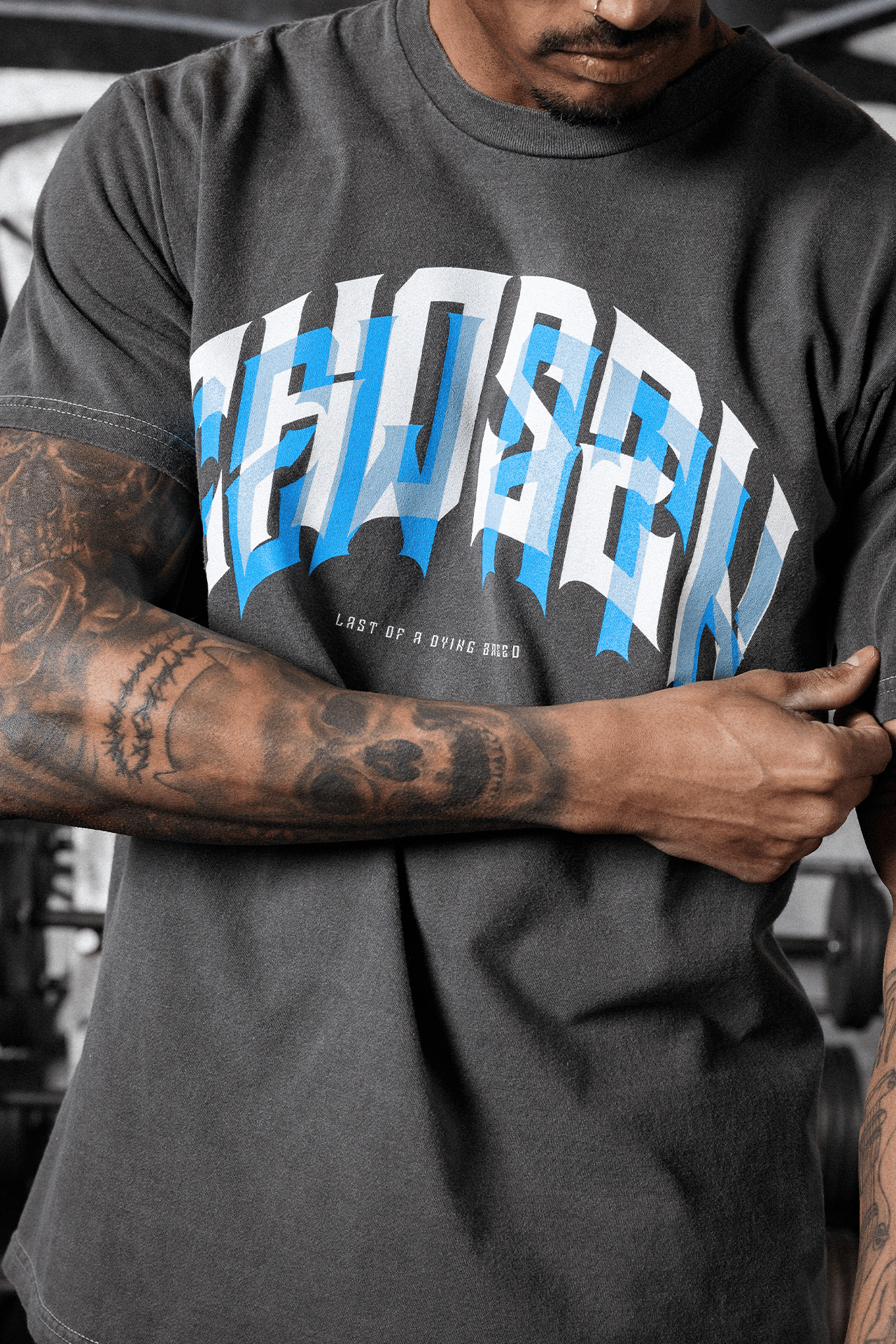 Dying Breed Vintage Tee - Black & Blue-thumbmail-3