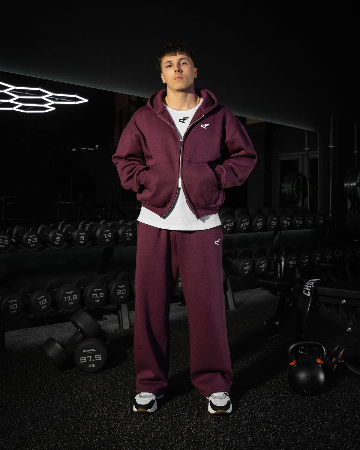 Daily Logo Wide Jogger - Fig
