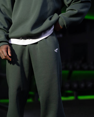 Daily Logo Cuffed Jogger - Verde