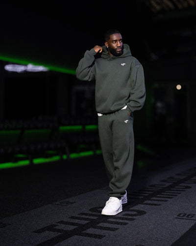 Daily Logo Cuffed Jogger - Verde