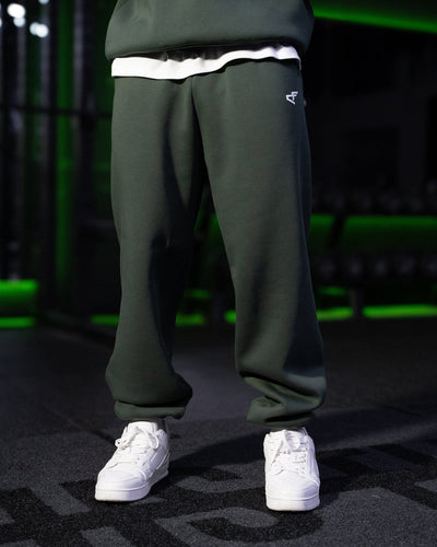 Daily Logo Cuffed Jogger - Verde