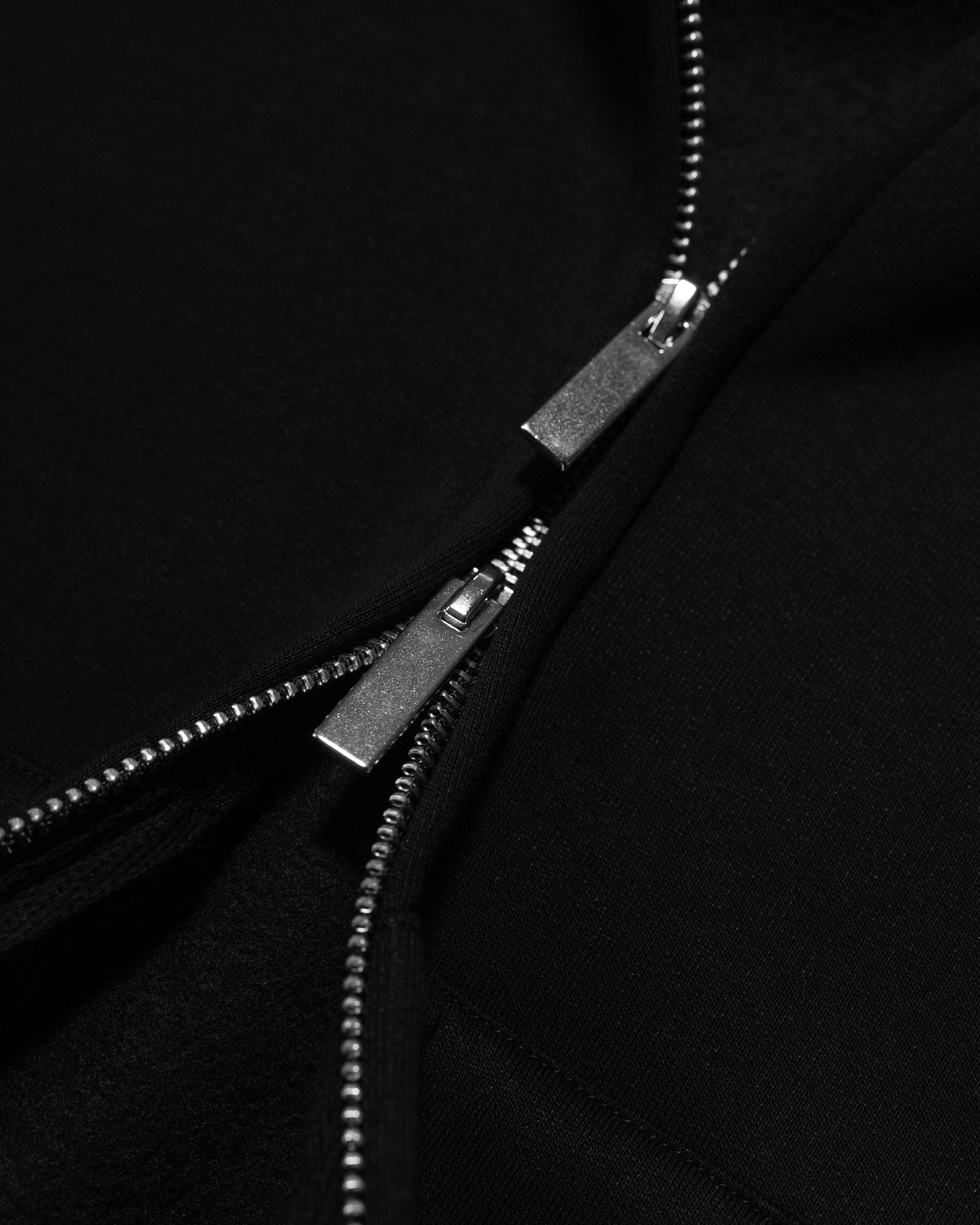 Daily Logo Zip Hoodie - Obsidian Black-thumbmail-12