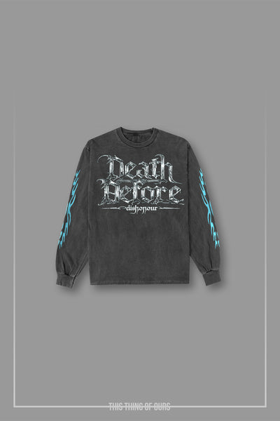 Death Before Dishonor Long Sleeve Tee - Vintage Black