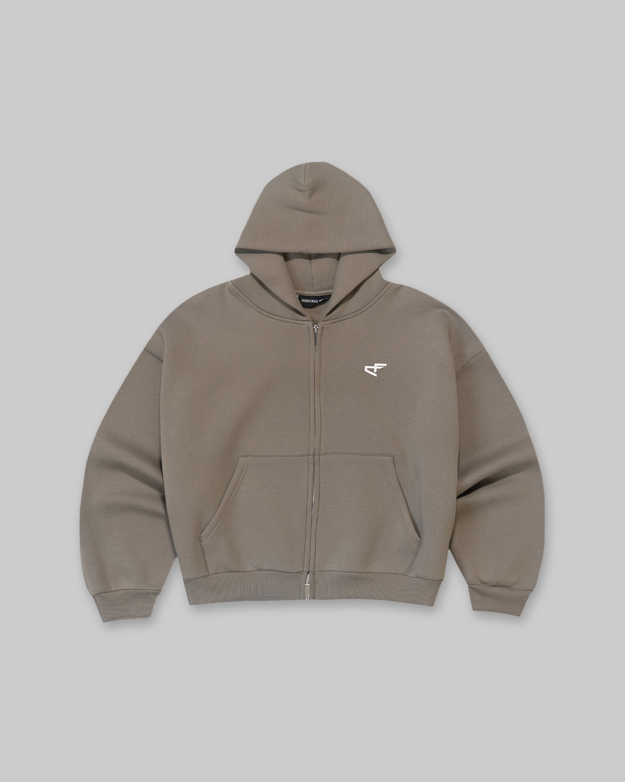 Daily Logo Zip Hoodie - Desert Sand