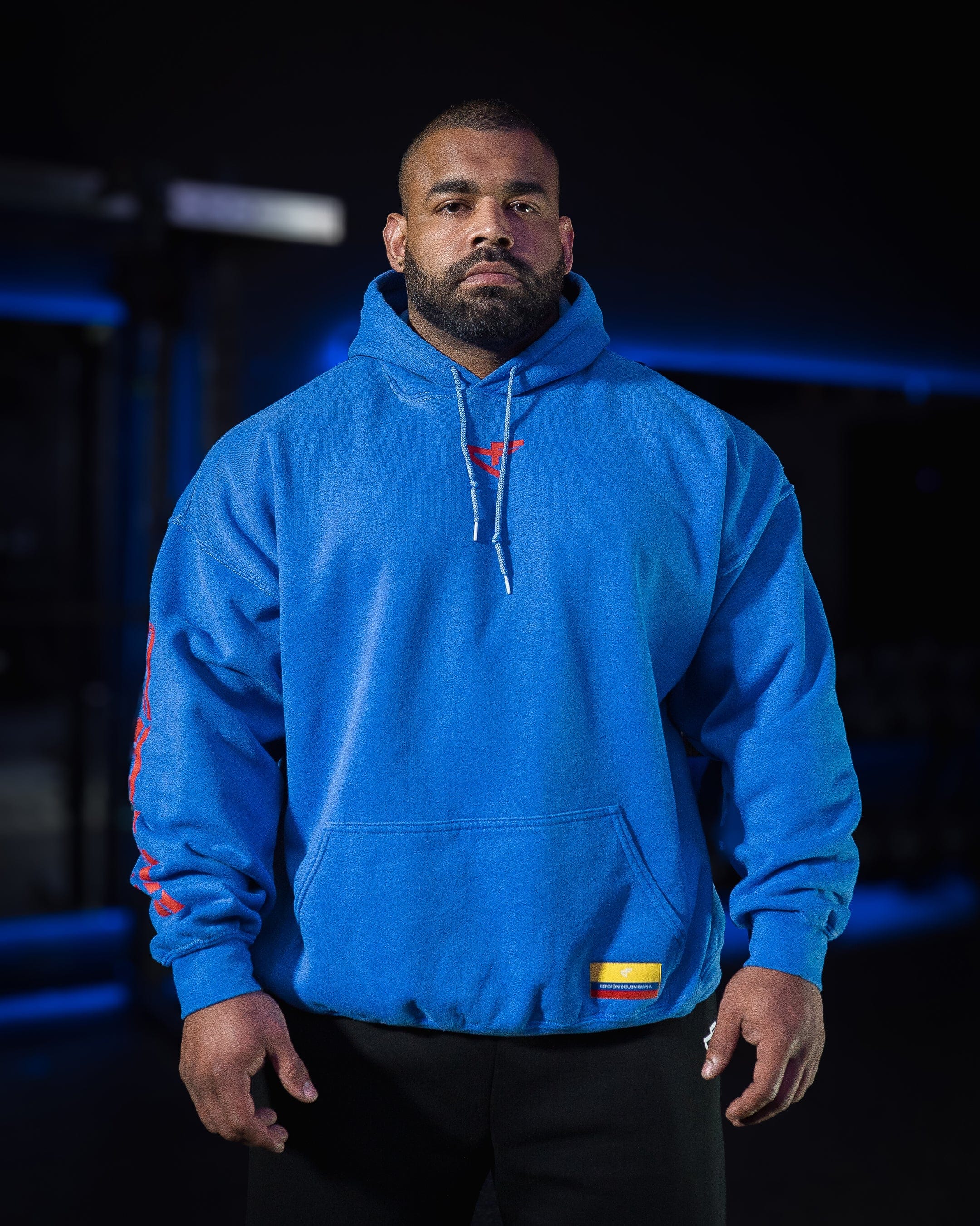 G Gym - Vintage Hoodie - Edición Colombiana Blue-thumbmail-6