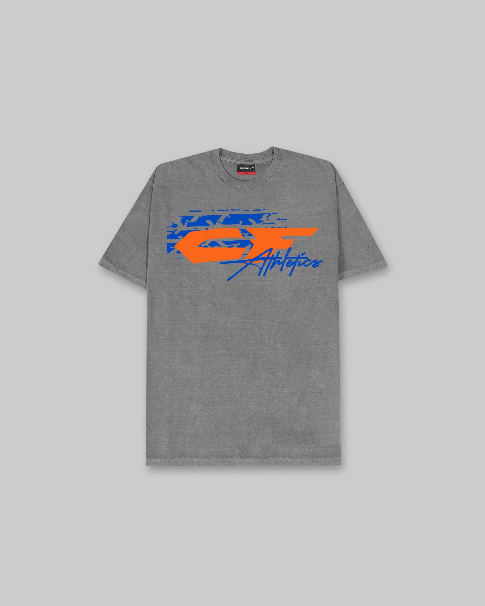 Factory Team - Vintage Tee - Grey & Orange