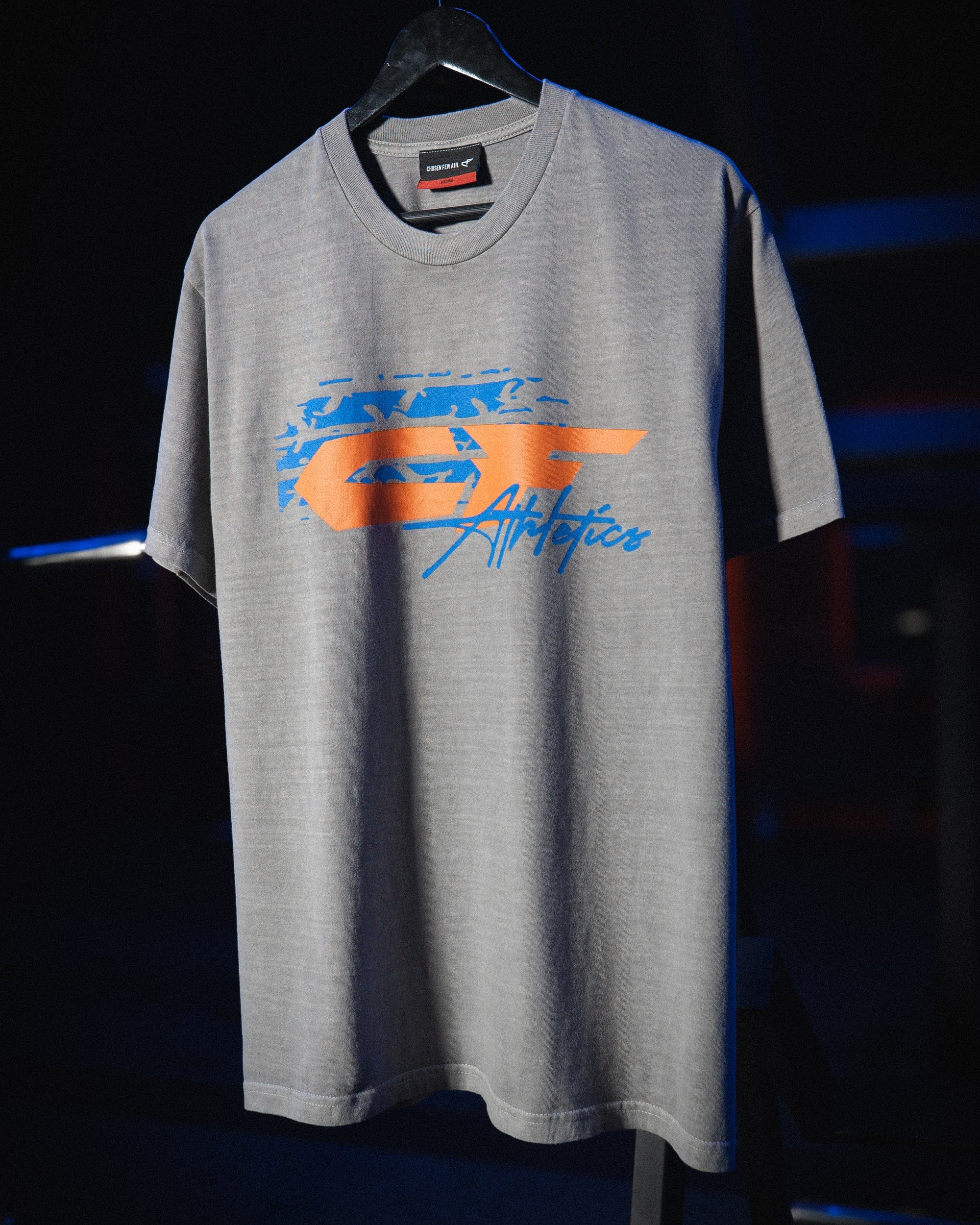 Factory Team - Vintage Tee - Grey & Orange