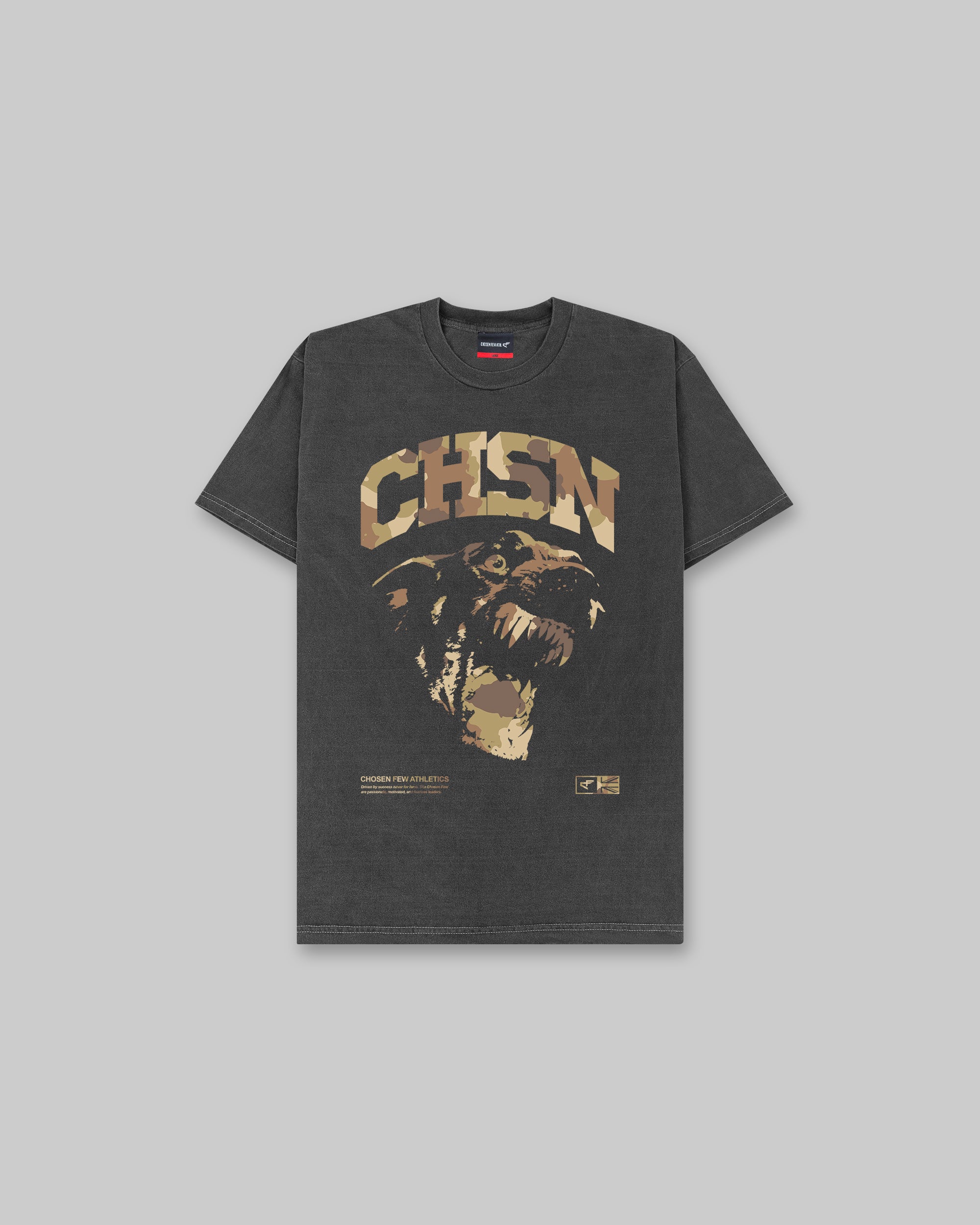Fearless Vintage Tee - Black Tan Camo