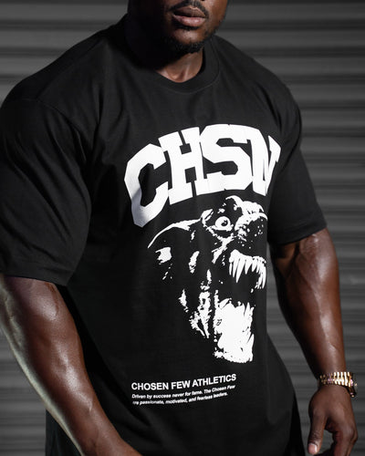 Fearless Heavy Tee - Black & White