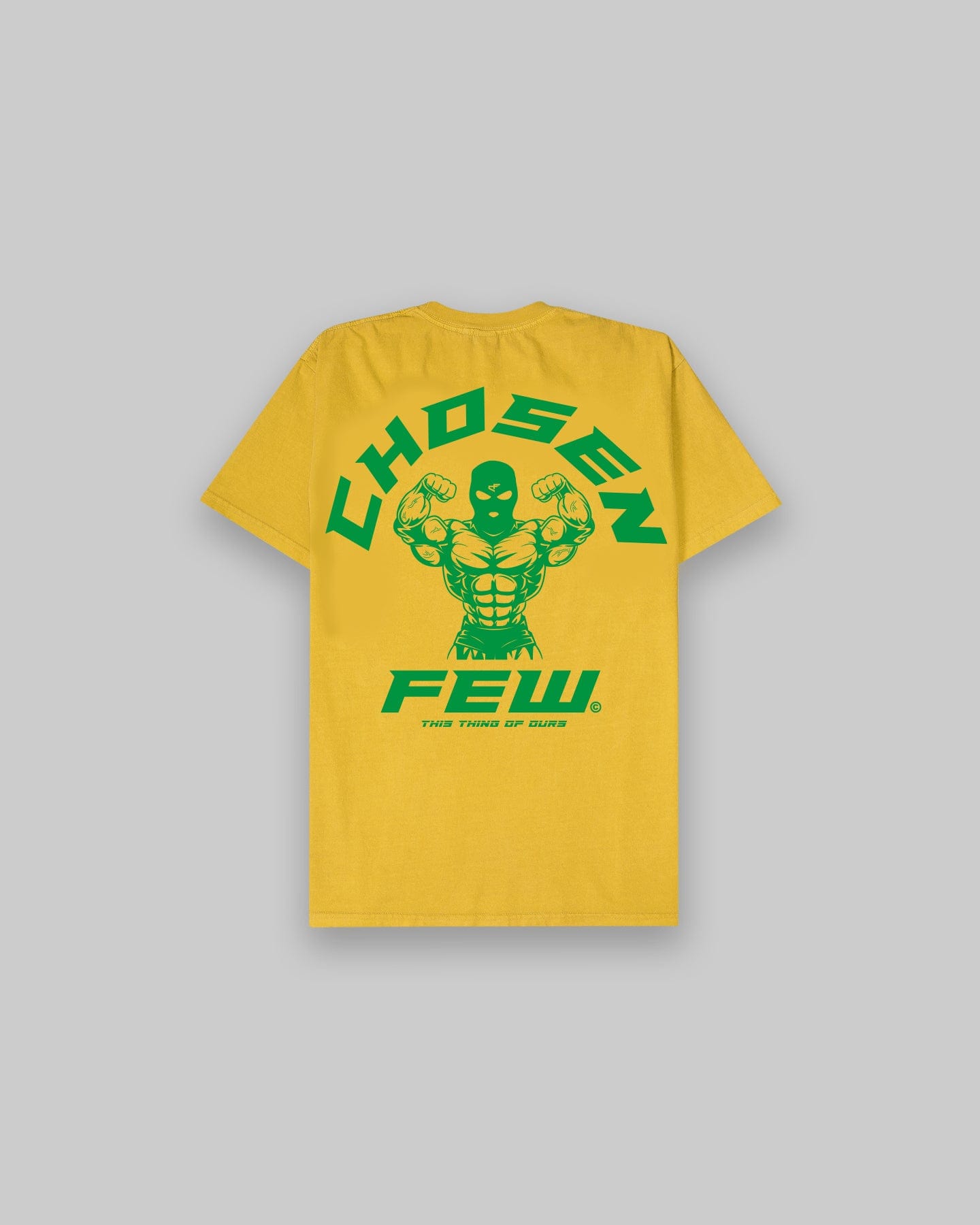 G Gym Tee - "Favela Edition" Vintage Yellow & Green