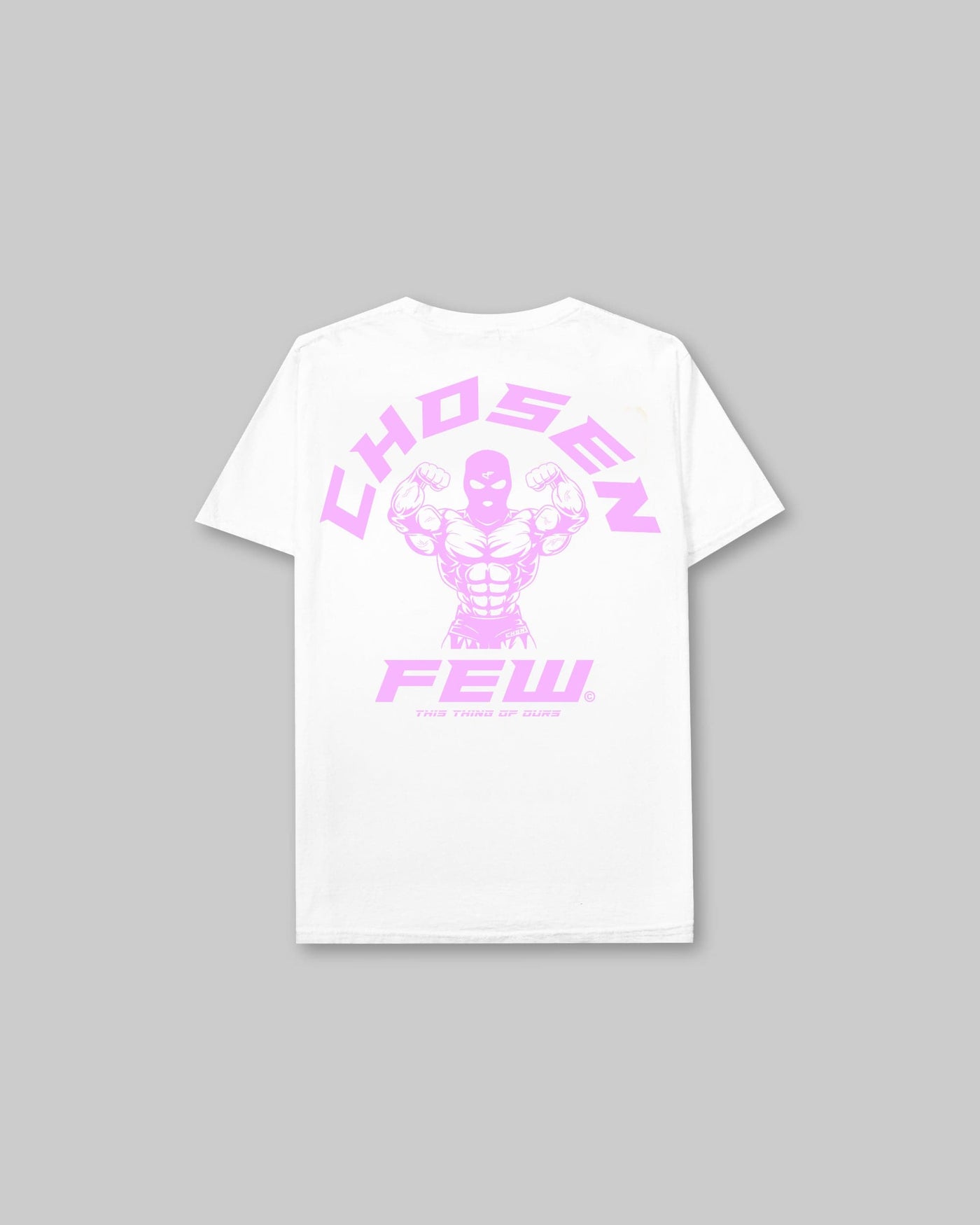 G Gym Tee - Vintage White & Baby Pink