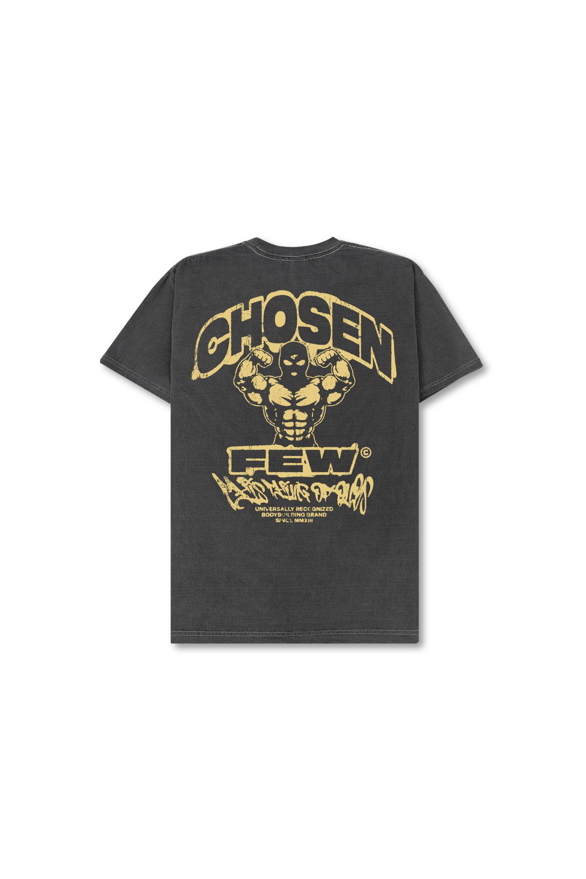 G Gym Series Street Edition Tee Charcoal Black & Gold