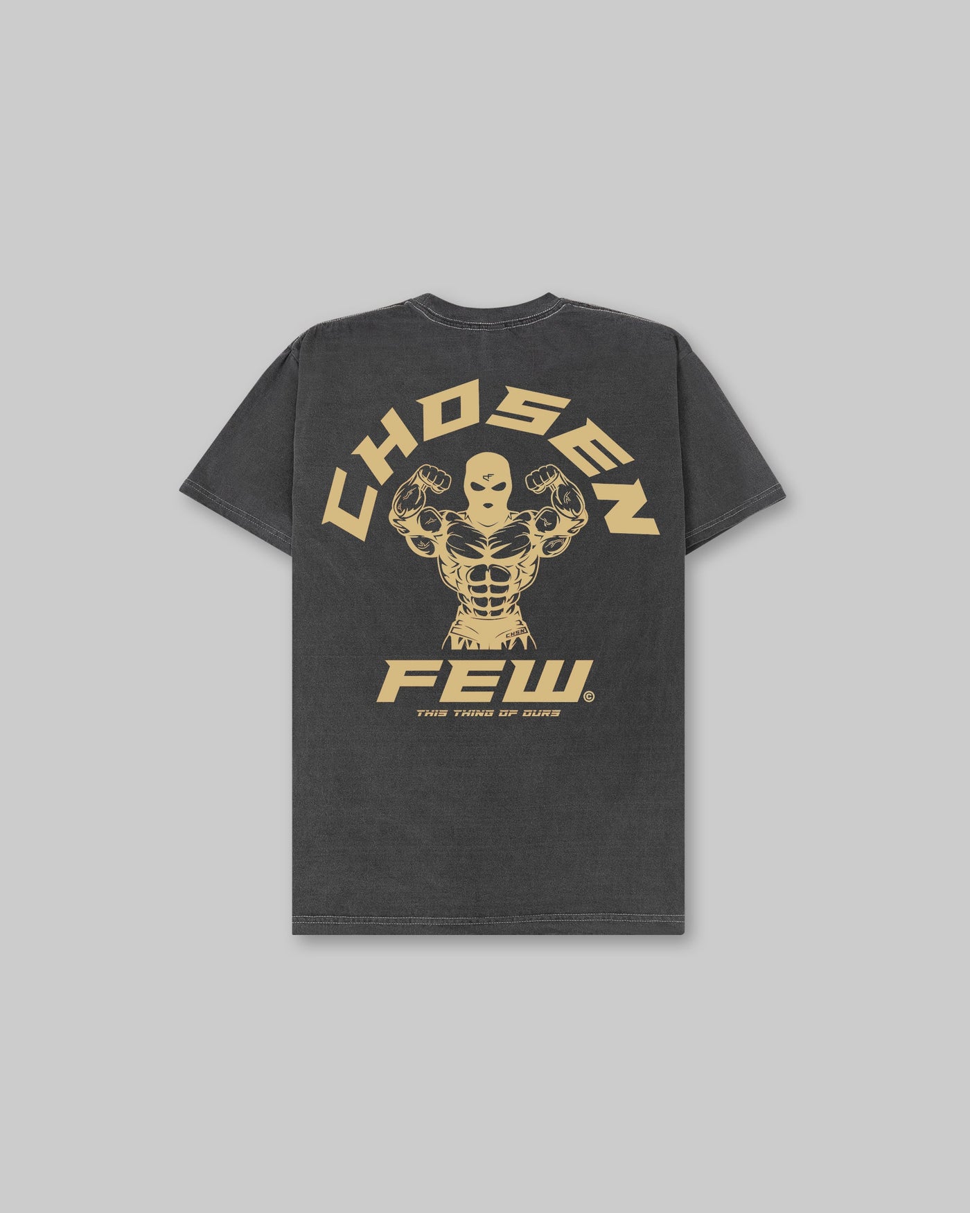 G Gym Tee - Vintage Black & Metallic Gold