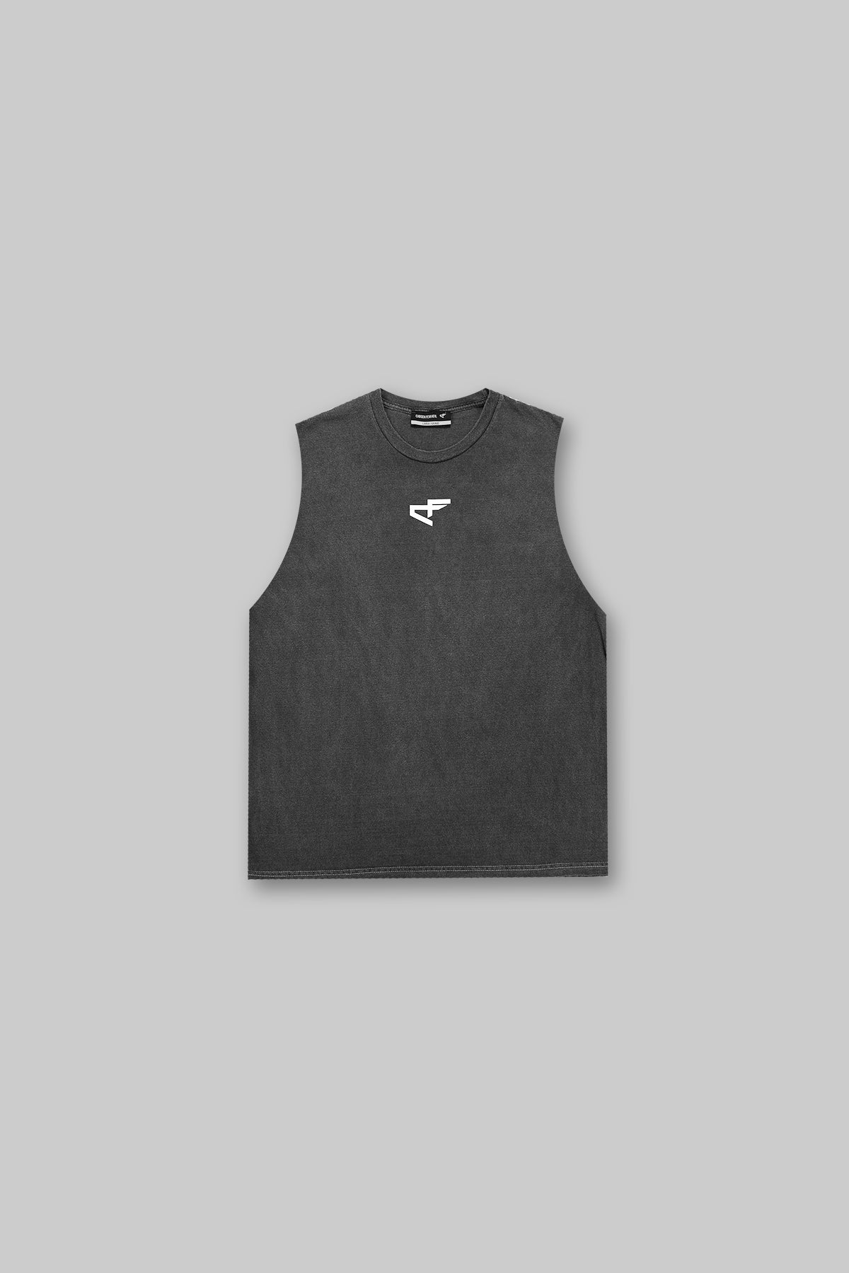 G Gym Sleeveless Tee - Vintage Black & White