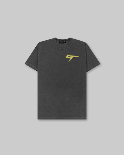 G Gym V2 Tee - Vintage Black & Metallic Gold