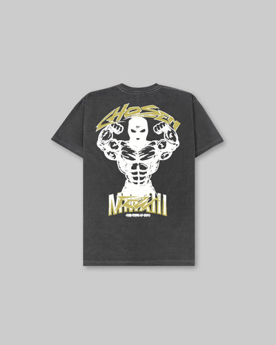 G Gym V2 Tee - Vintage Black & Metallic Gold