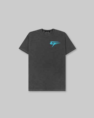 G Gym V2 Tee - Vintage Black & Trippy Blue