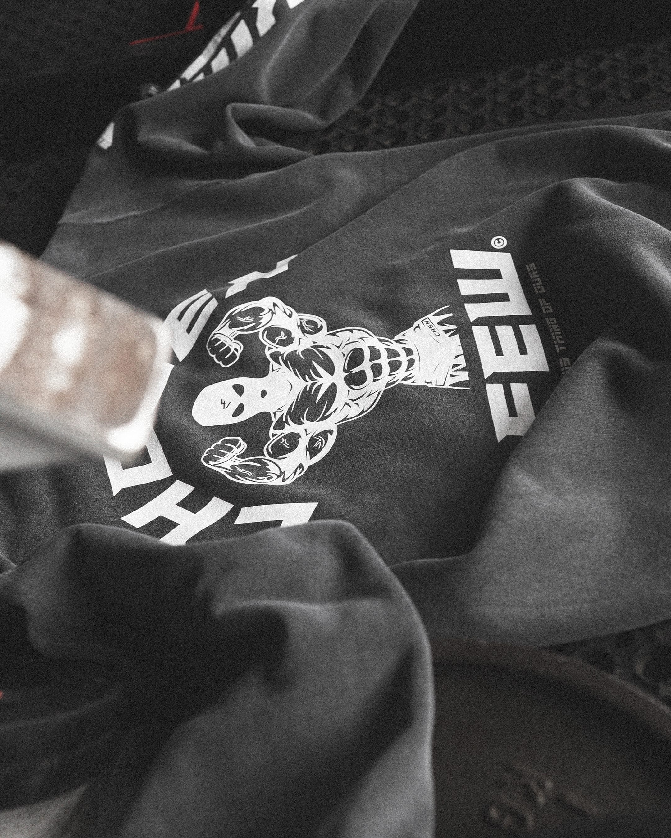 G Gym - Vintage Crewneck - Black & White-thumbmail-3