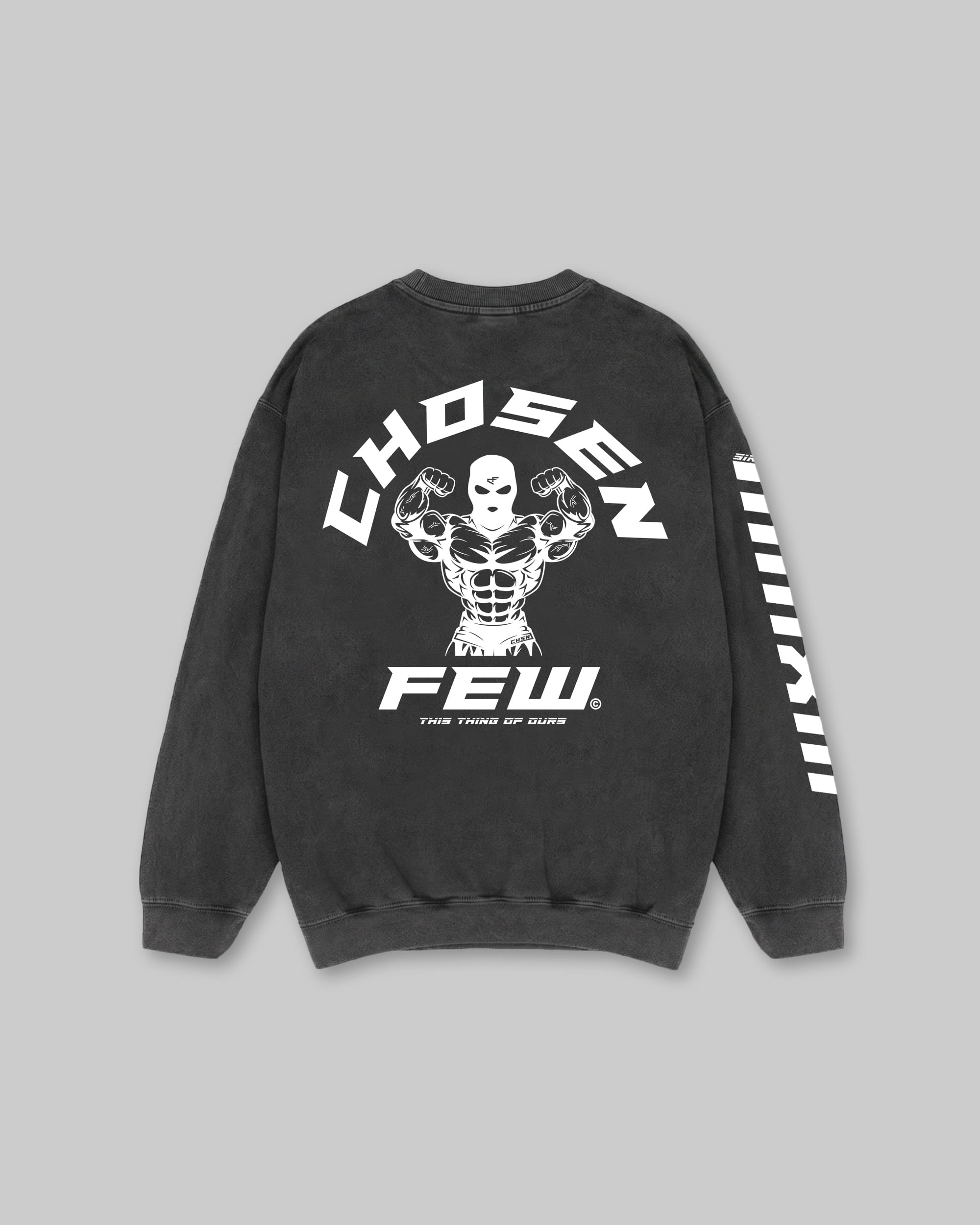 G Gym - Vintage Crewneck - Black & White