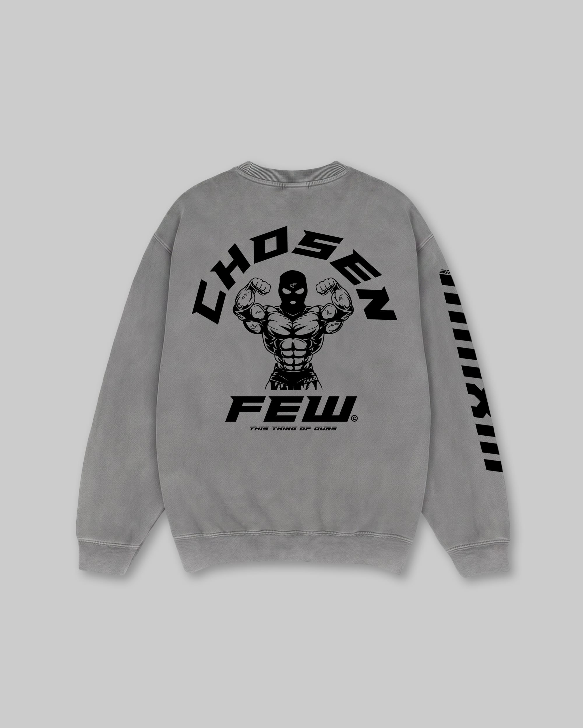 G Gym - Vintage Crewneck - Grey & Black