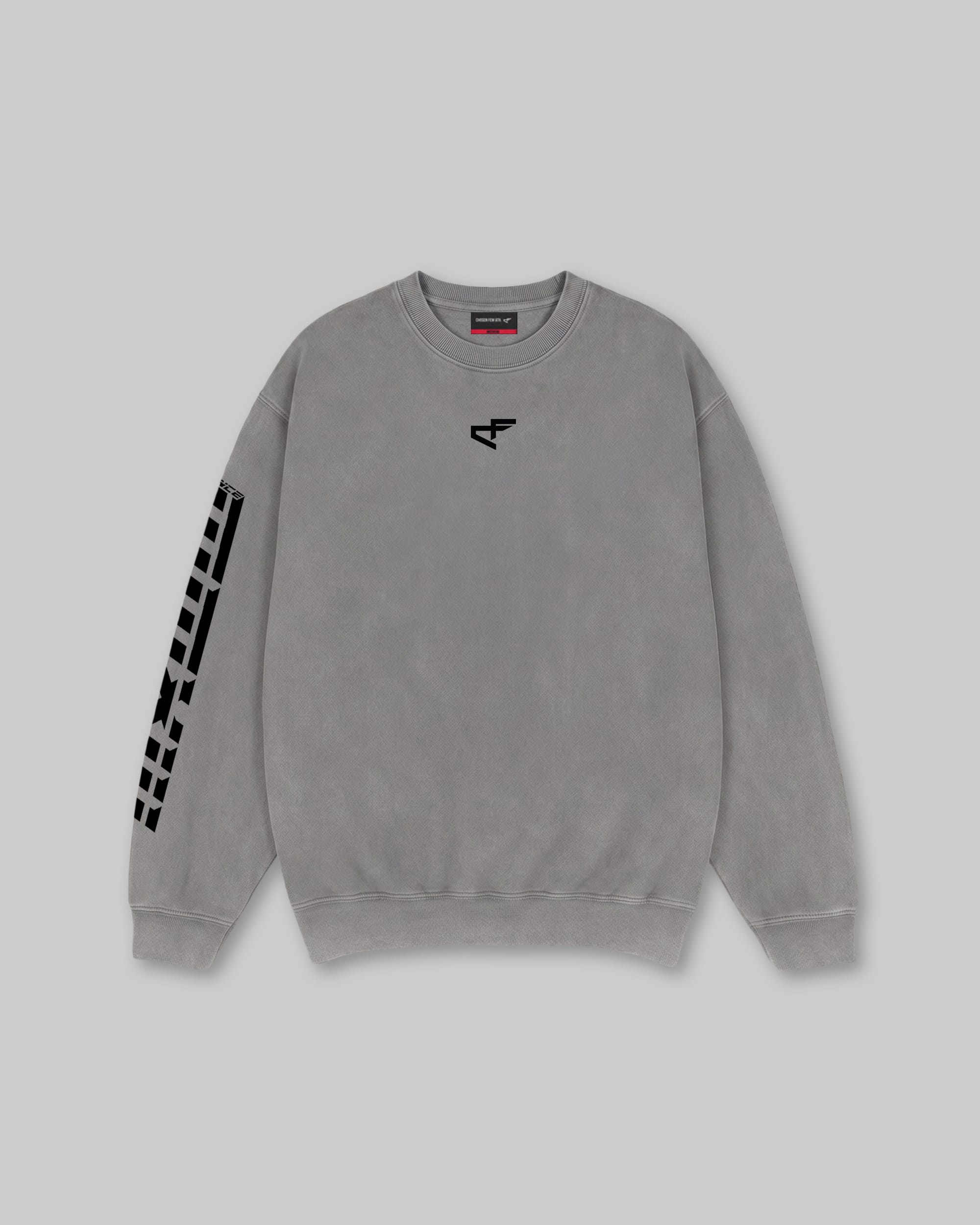 G Gym - Vintage Crewneck - Grey & Black
