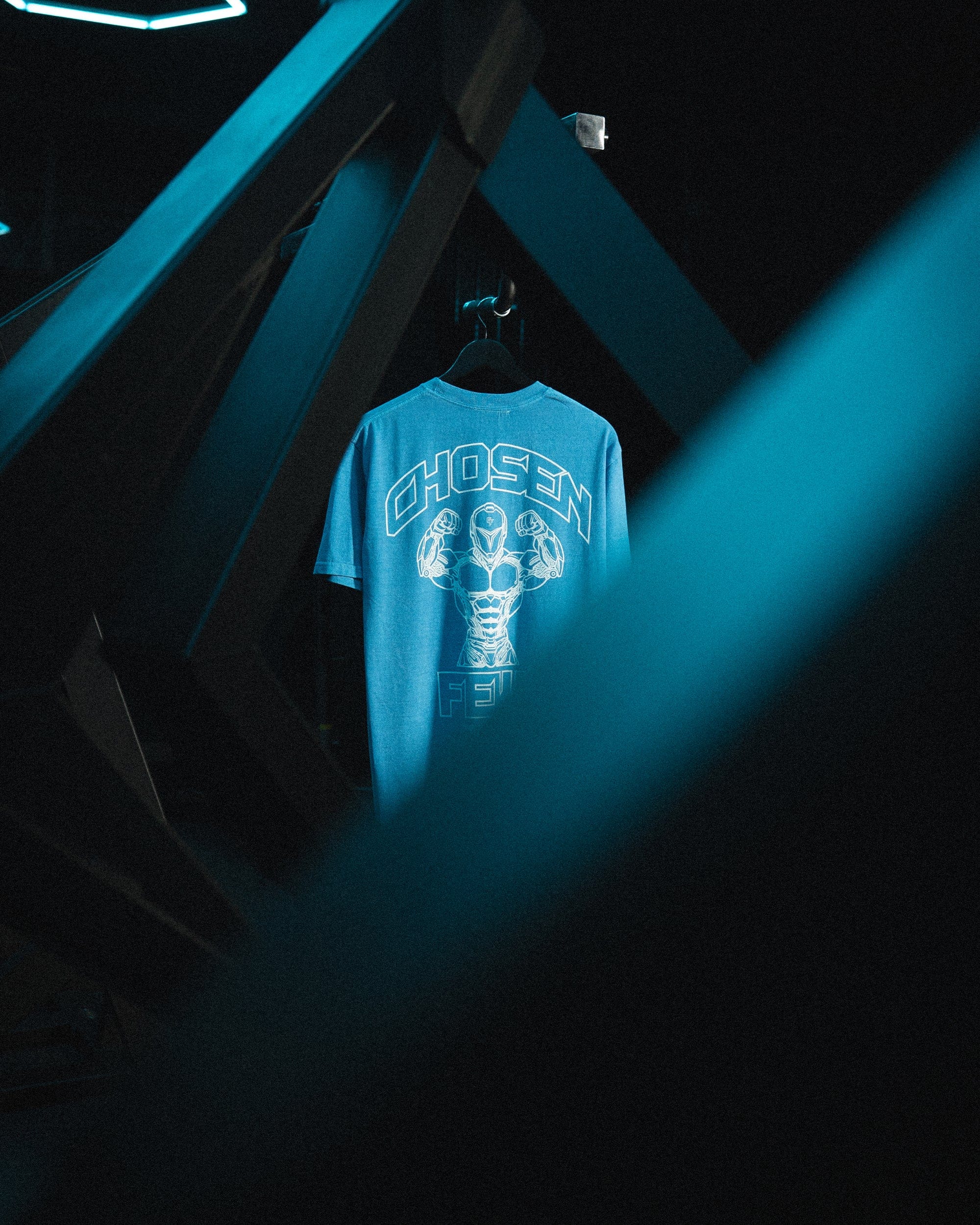 G Gym Cyber - Vintage Tee - Blue