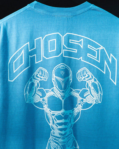 G Gym Cyber - Vintage Tee - Blue