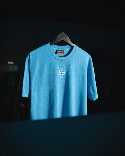 G Gym Cyber - Vintage Tee - Blue