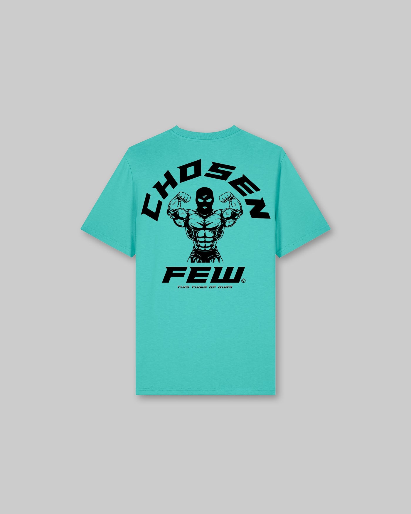 G Gym Fitted Tee - Aquamarine & Black