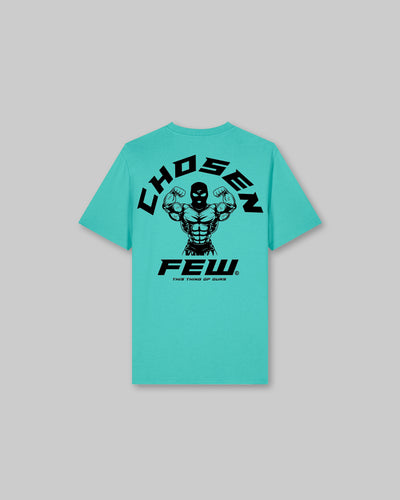 G Gym Fitted Tee - Aquamarine & Black