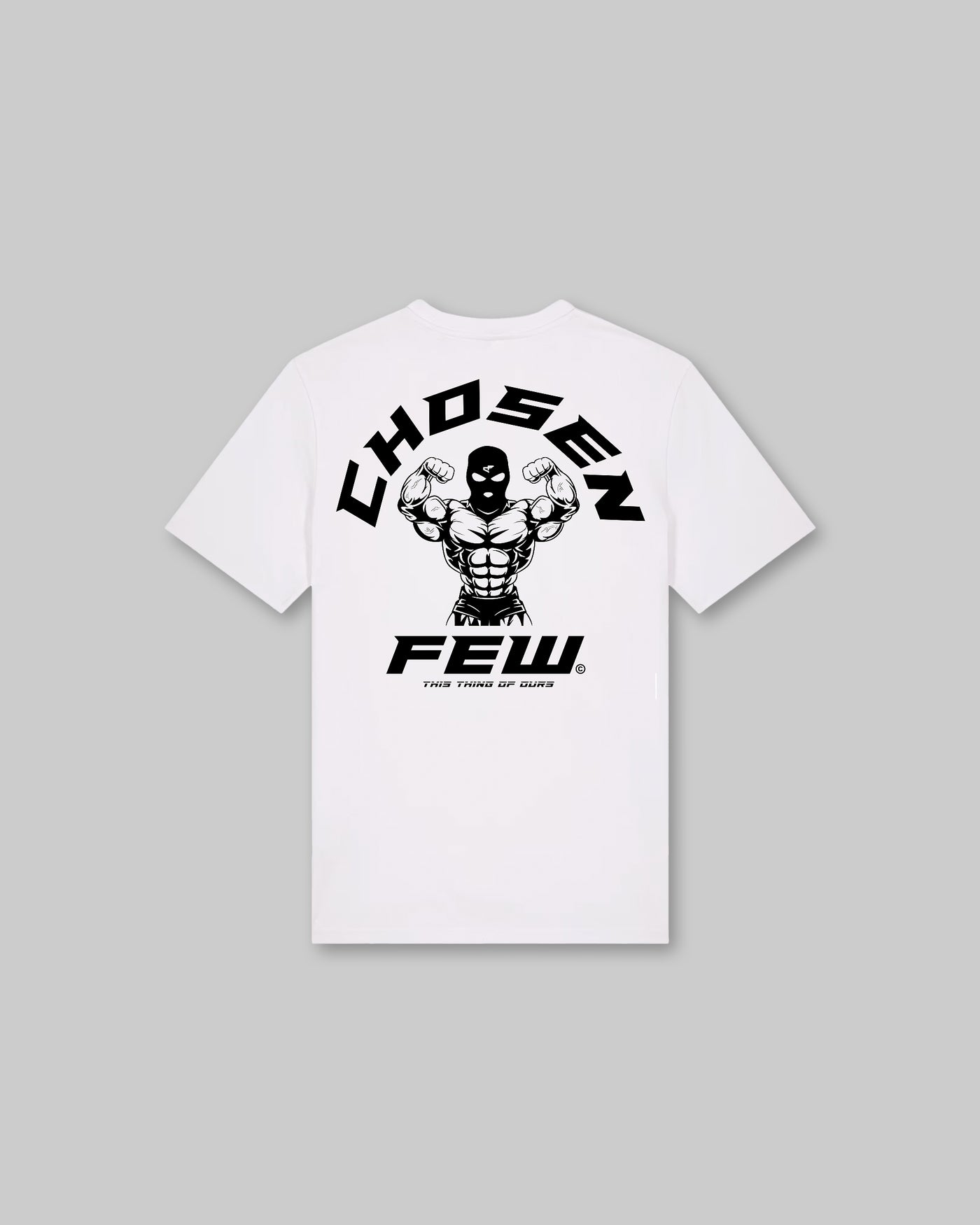 G Gym Fitted Tee - White & Black