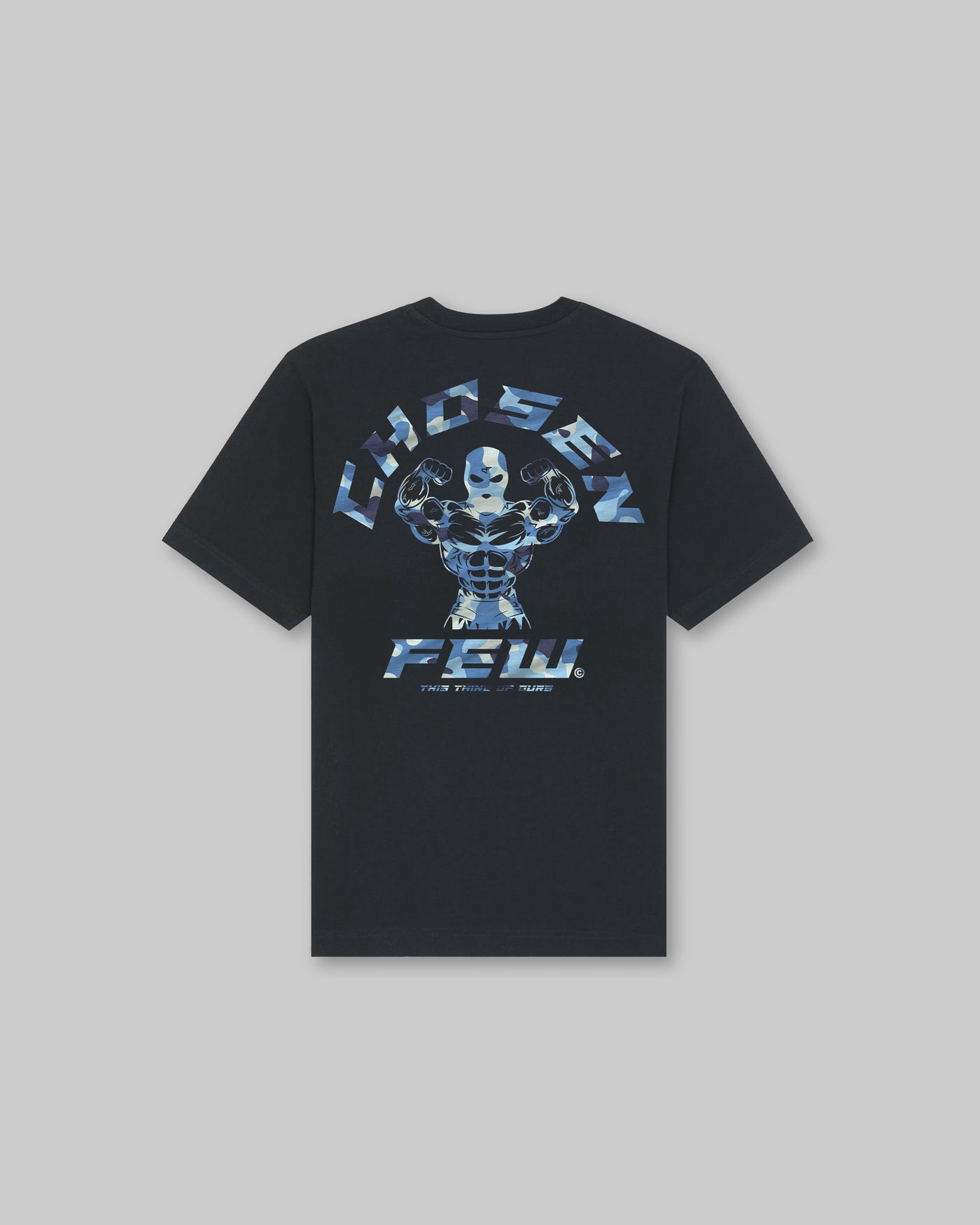 G Gym Heavy Tee - Black & Camo Blue