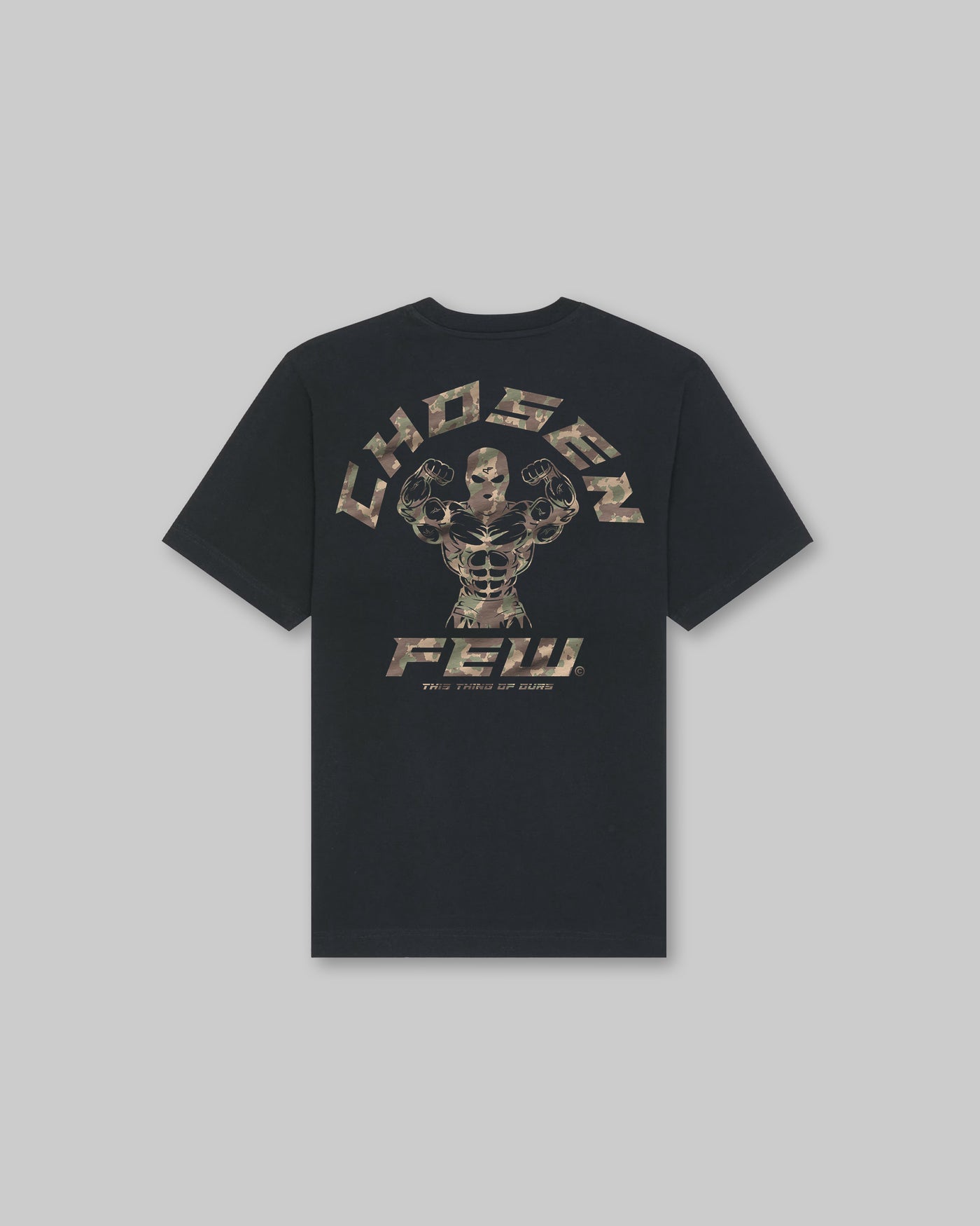 G Gym Heavy Tee - Black & Camo Tan