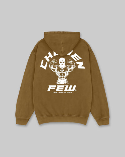 G Gym - Vintage Hoodie - Autumn Leaf & White