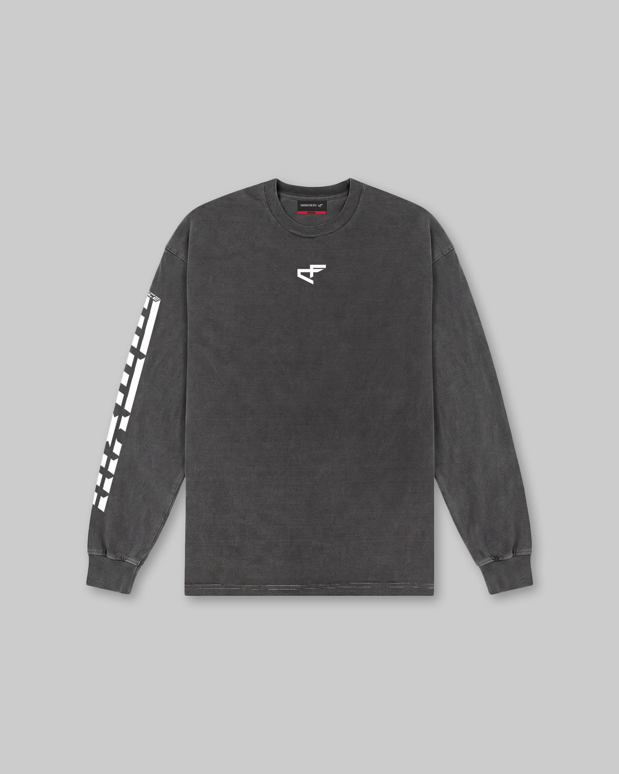 G Gym - Vintage Long Sleeve Tee - Black & White