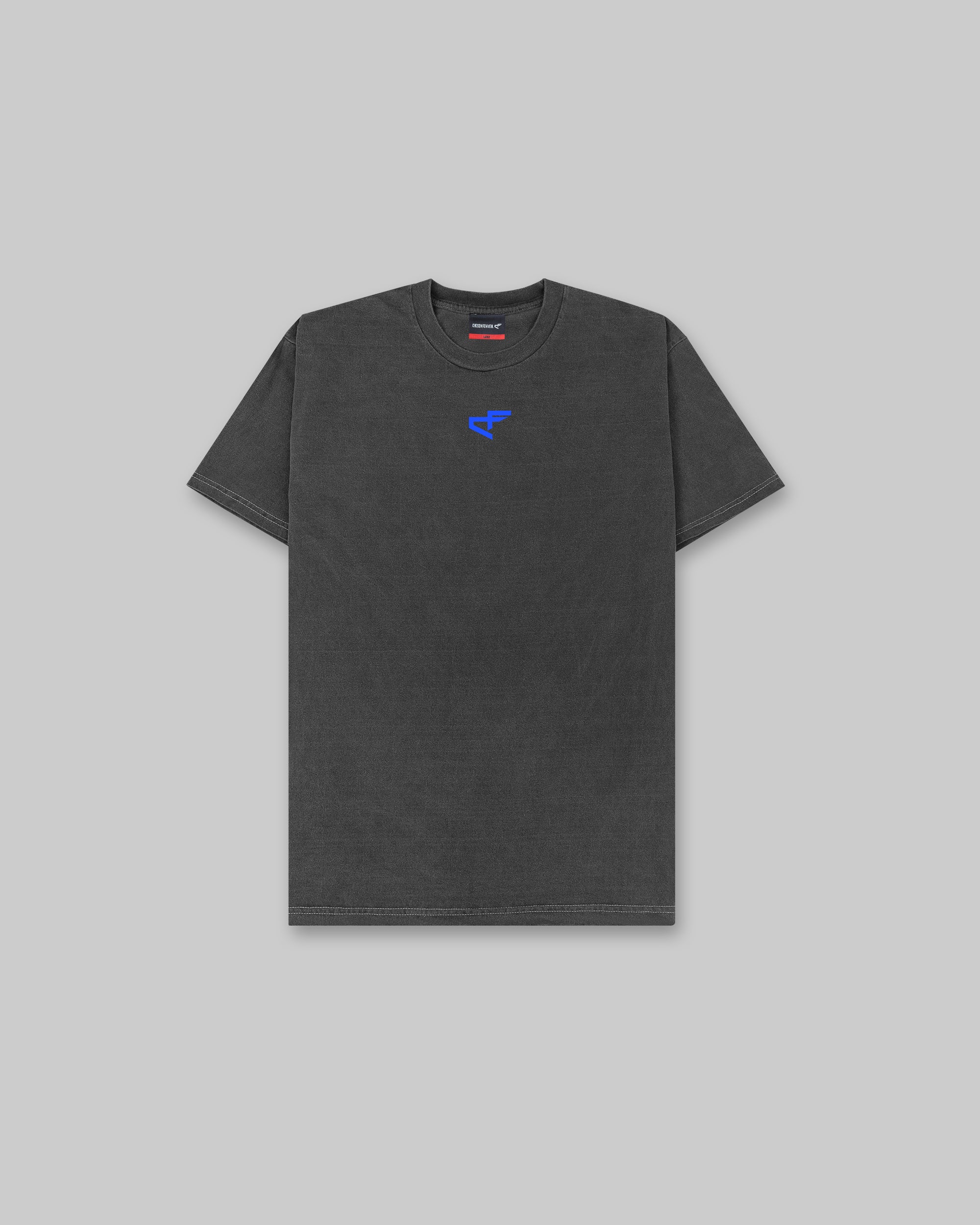 G Gym - Vintage Tee - Black & Neon Blue