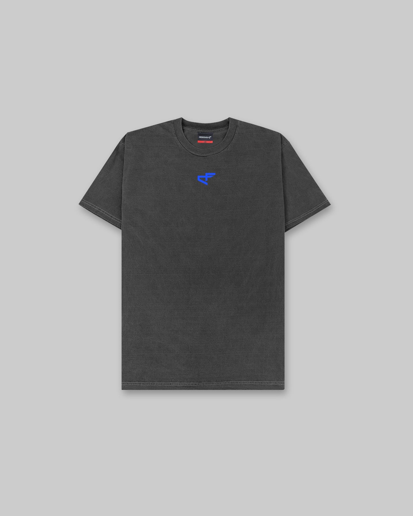 G Gym - Vintage Tee - Black & Neon Blue