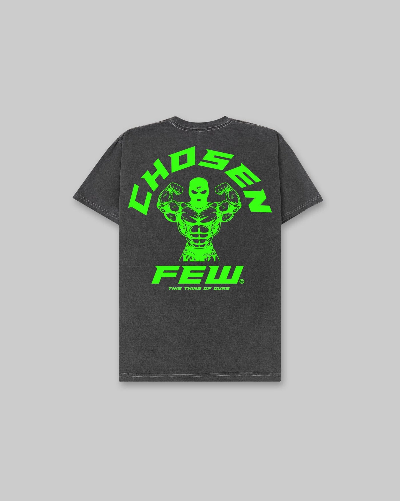 G Gym - Vintage Tee - Black & Neon Green
