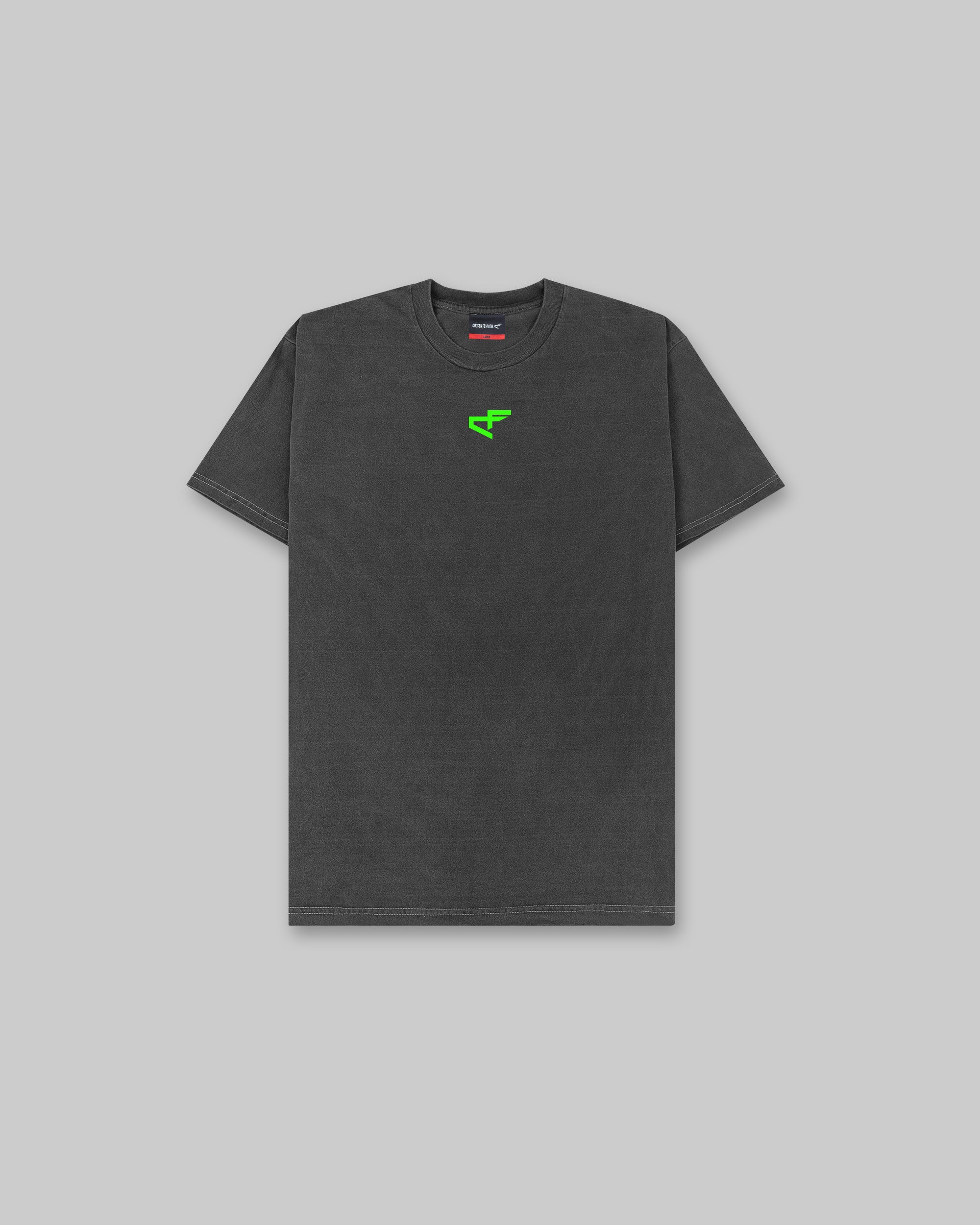 G Gym - Vintage Tee - Black & Neon Green