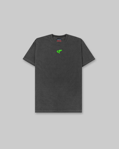 G Gym - Vintage Tee - Black & Neon Green