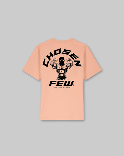 G Gym Heavy Tee - Peach Fuzz & Black