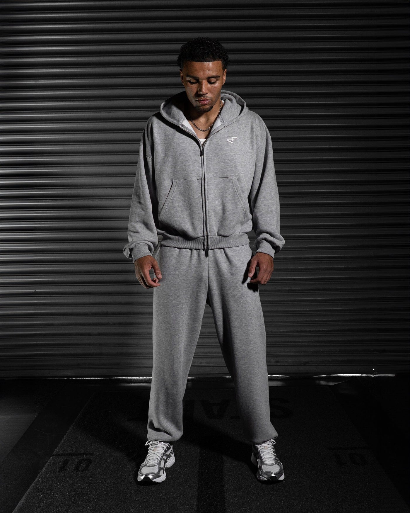 Daily Logo Cuffed Jogger - Ash Storm
