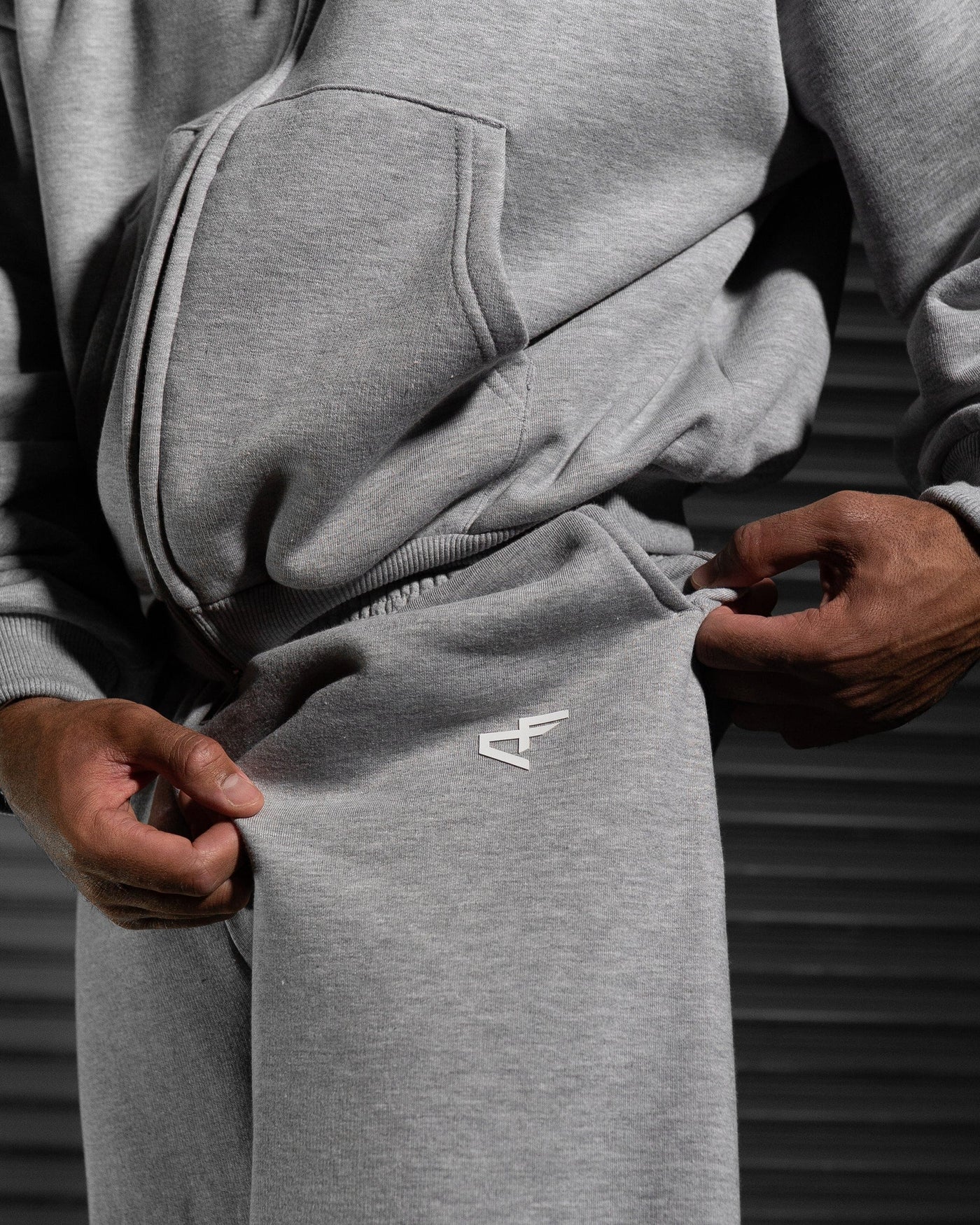 Daily Logo Cuffed Jogger - Ash Storm