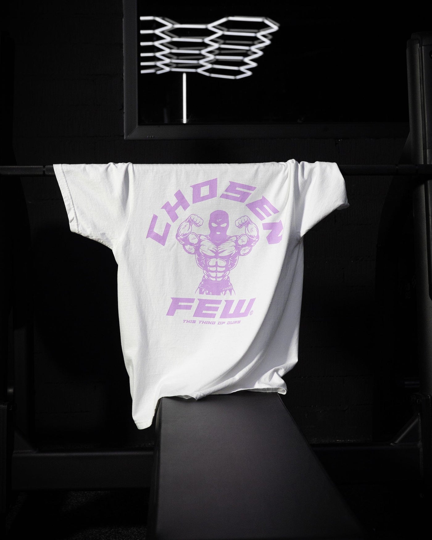 G Gym Tee - Vintage White & Baby Pink