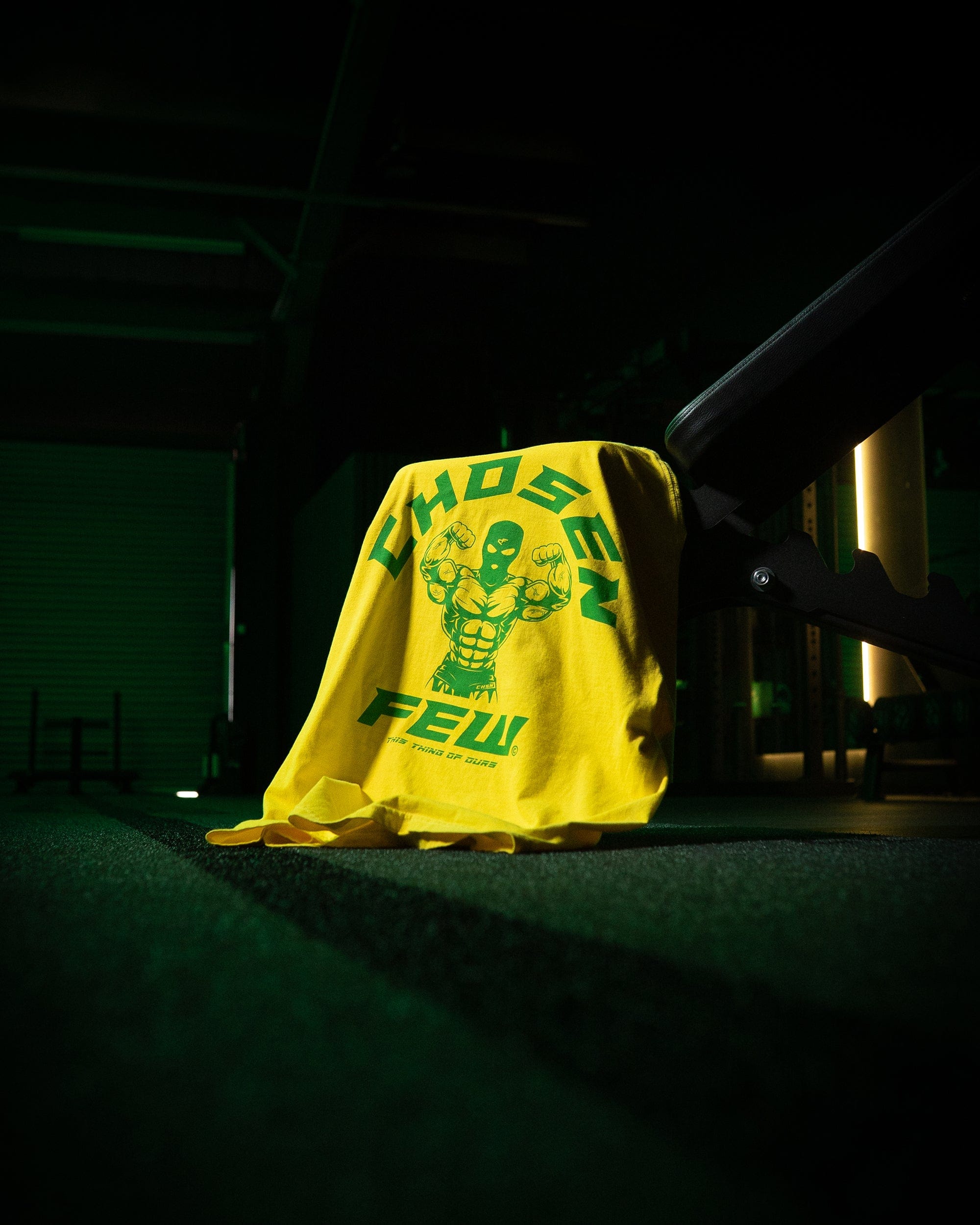 G Gym Tee - "Favela Edition" Vintage Yellow & Green